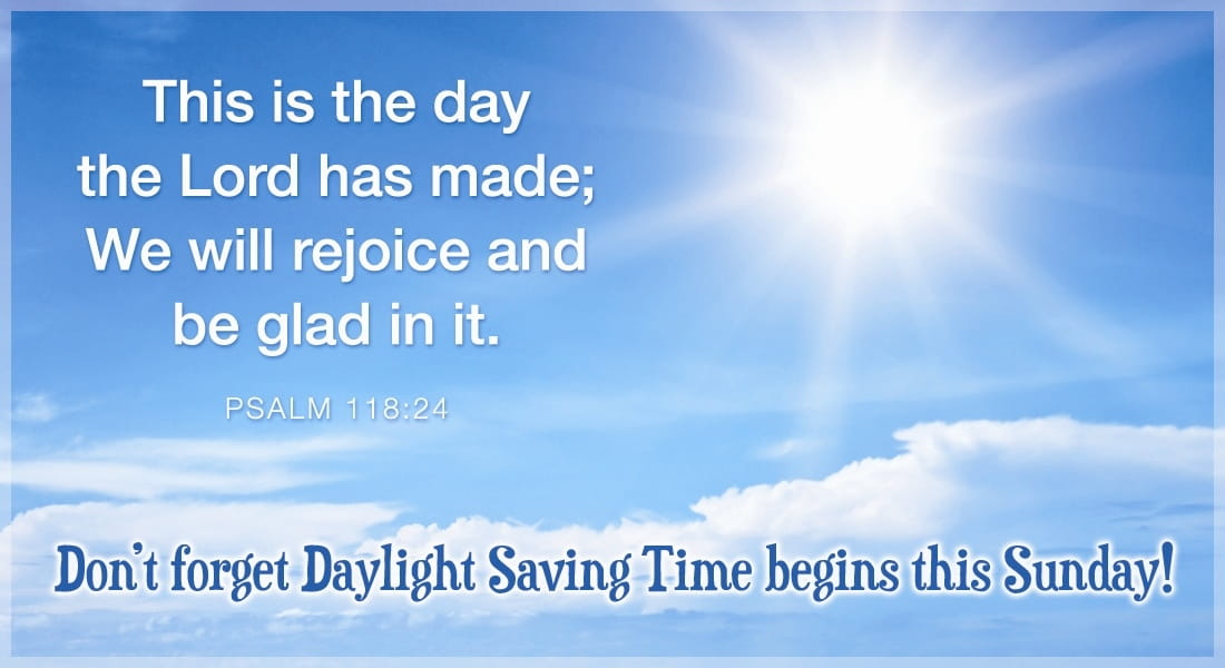Daylight Saving Time Begins Reminder ecard, online card