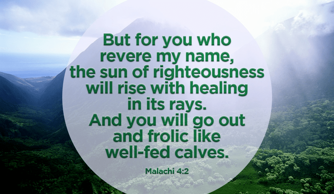 Through His name and His righteousness, we are healed! ecard, online card
