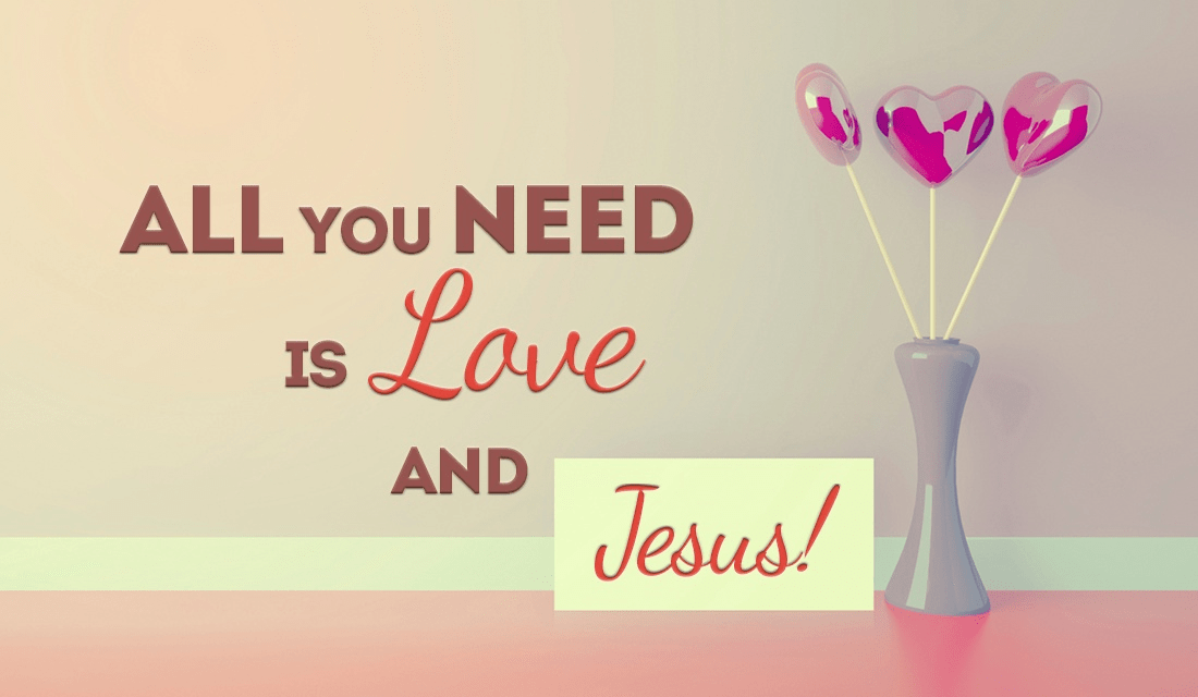 Luckily, with Jesus comes LOVE! ecard, online card