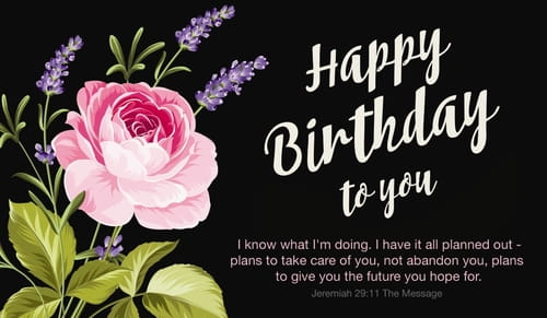 for 60th card greeting verses birthday Birthday MSG eCard Happy Free Jeremiah eMail    29:11