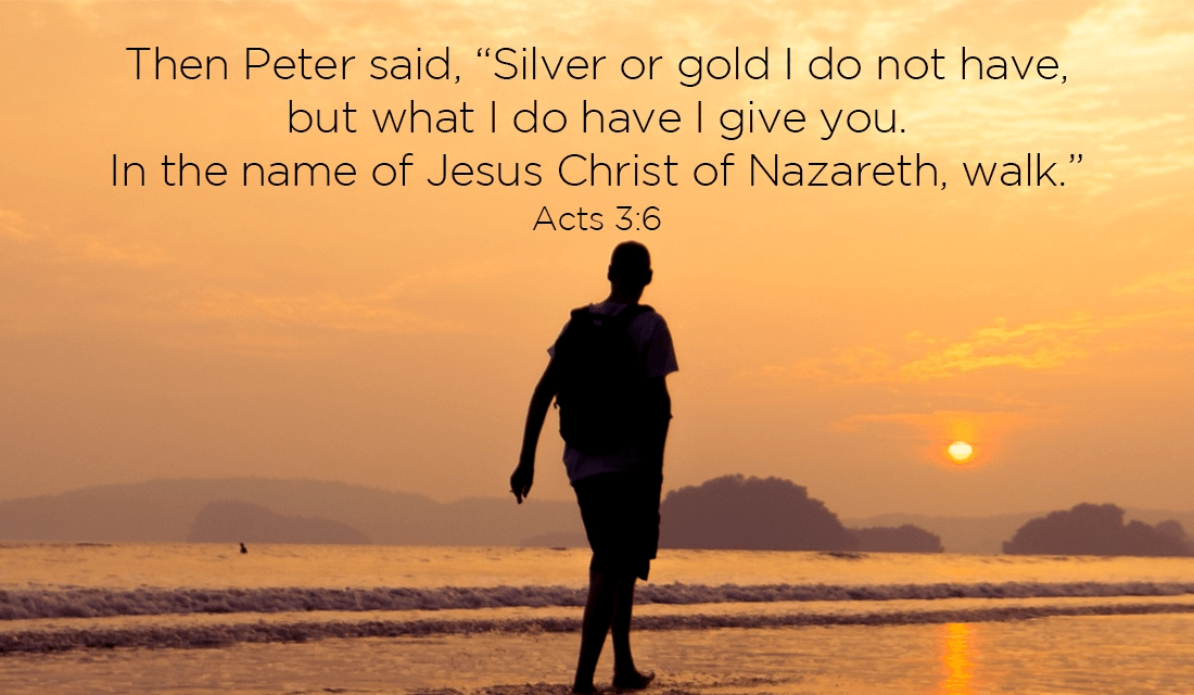 I love Peter! He wasn't rich, but he helped people with the gifts that God brings! ecard, online card
