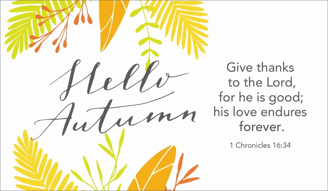 Hello Autumn ecard, online card