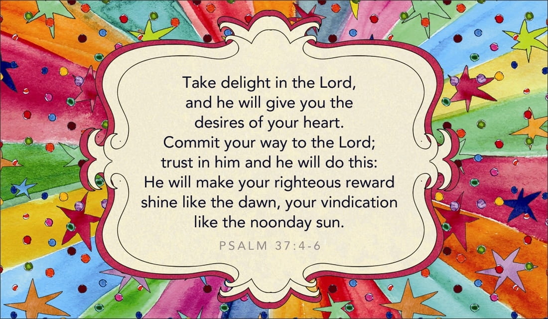 Psalm 37:4-6 ecard, online card