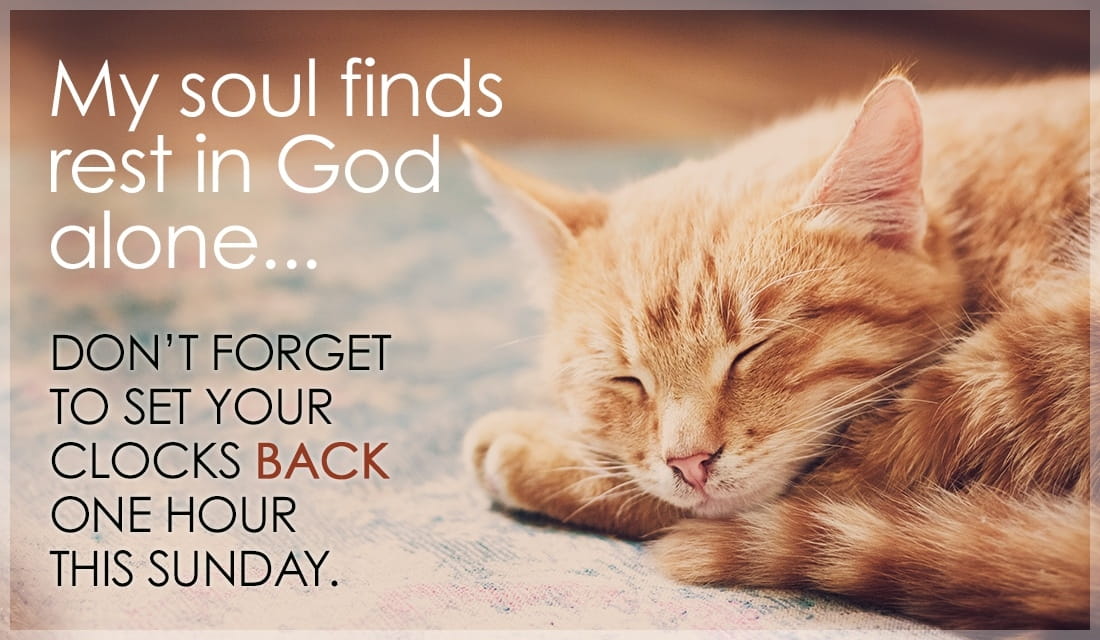 My soul finds rest in God alone. ecard, online card