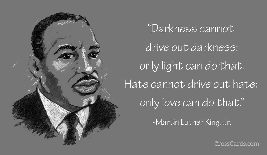 Martin Luther King Jr Day ecard, online card