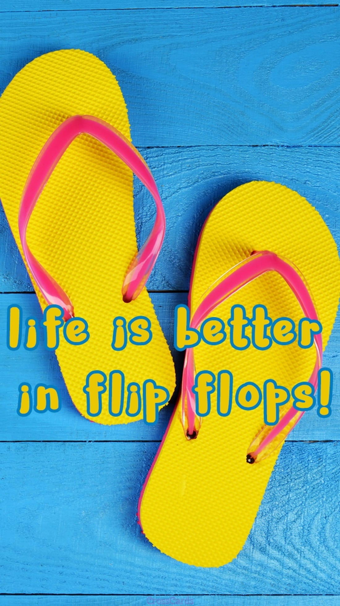 Life is Better in Flip Flops mobile phone wallpaper