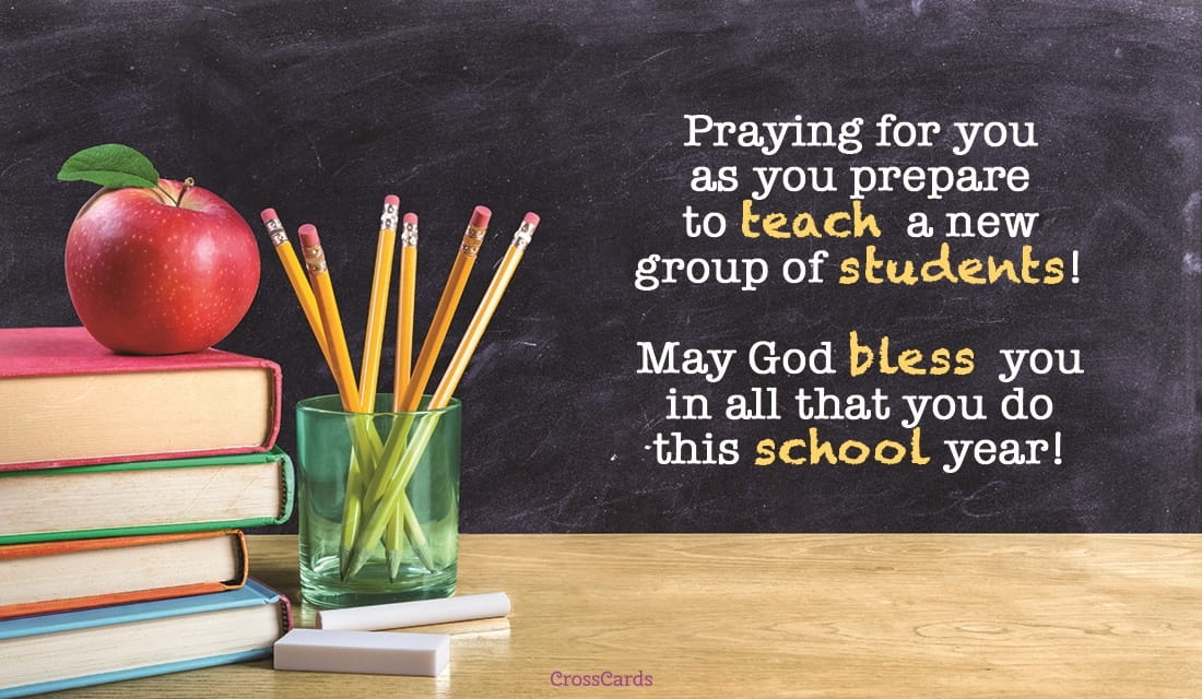 Prayer for Teachers ecard, online card