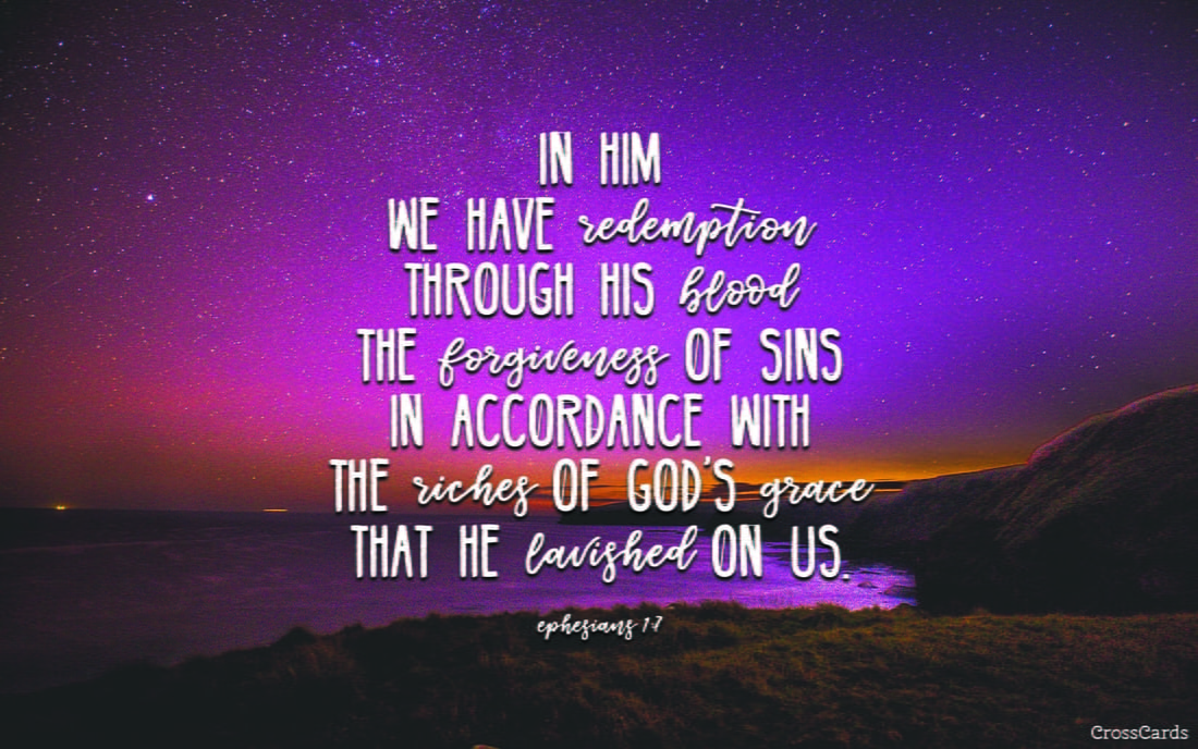 Ephesians 1:7 mobile phone wallpaper