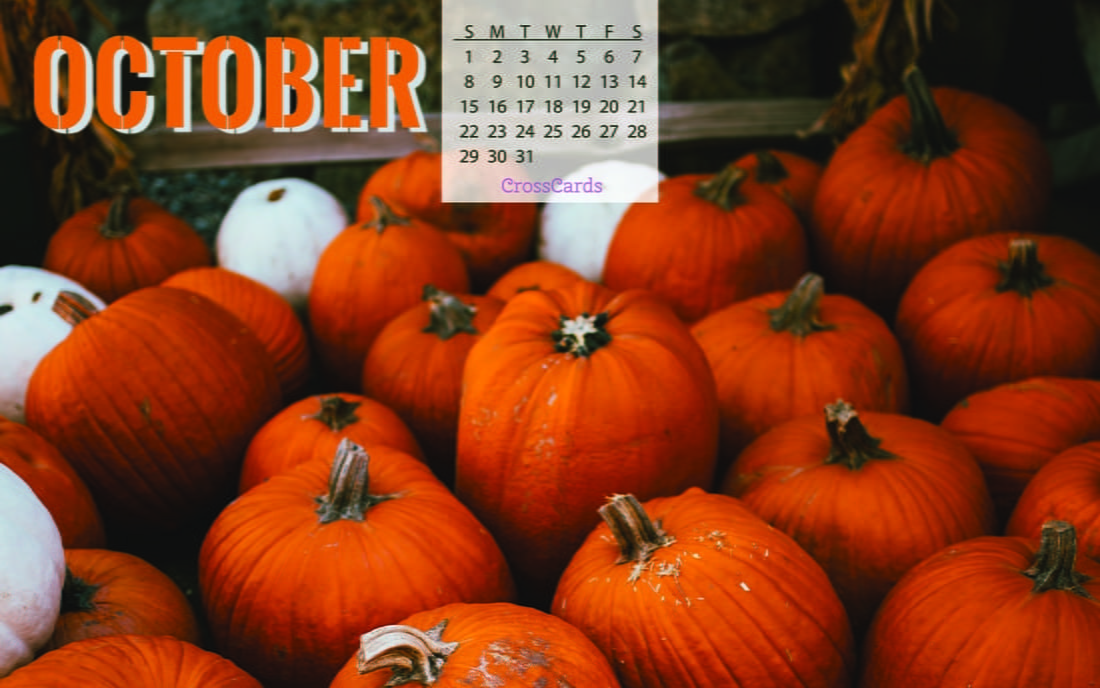 October 2017 - Pumpkins mobile phone wallpaper