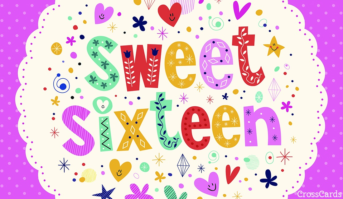 Free Sweet Sixteen ECard EMail Free Personalized Birthday Cards Online