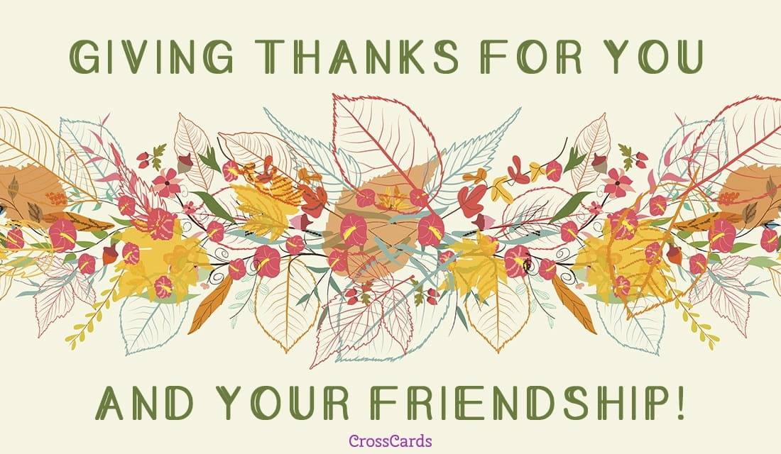 Giving Thanks for You ecard, online card