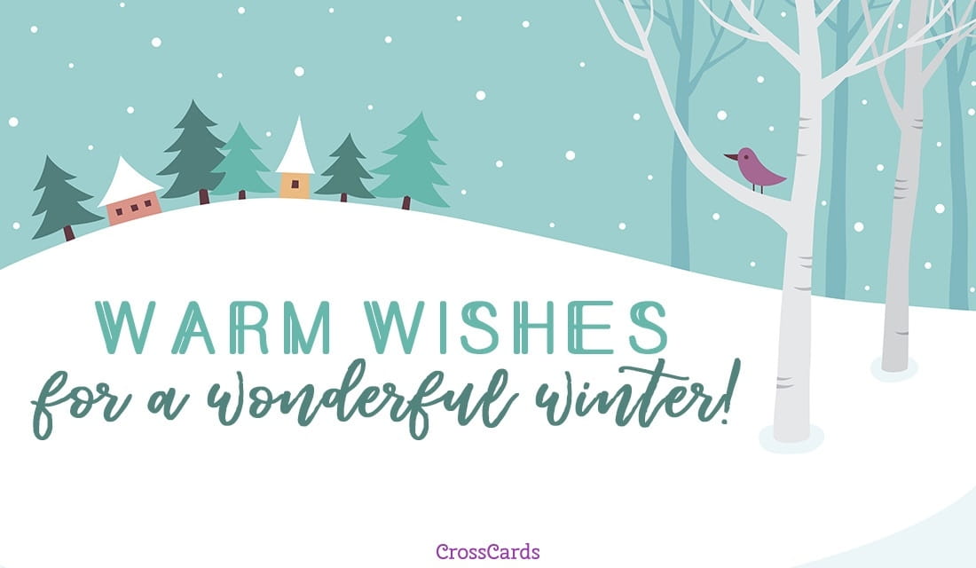 Warm Wishes ecard, online card