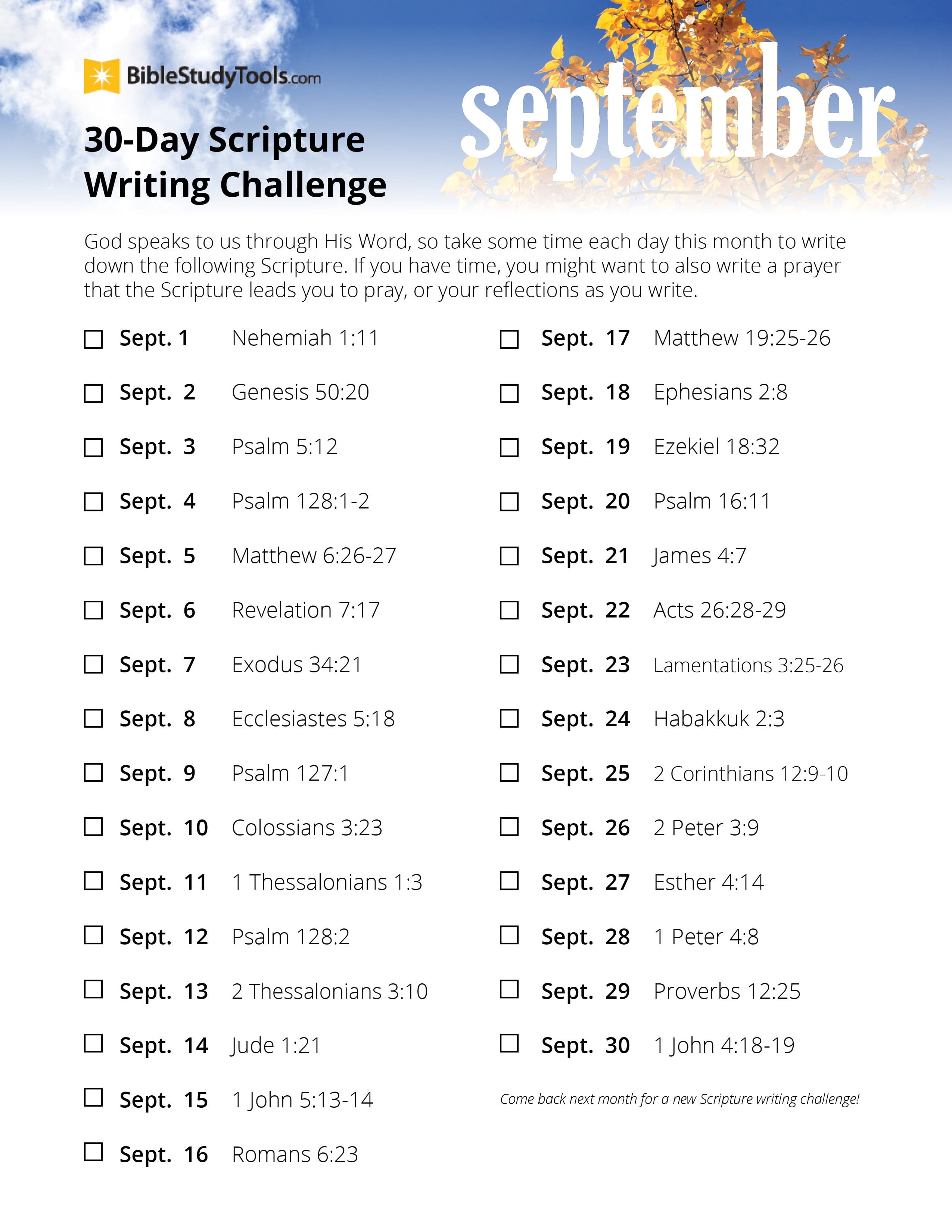 30 day writing challenge prompts