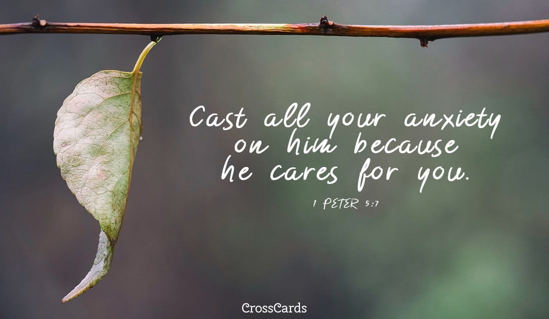 1 Peter 5:7 ecard, online card