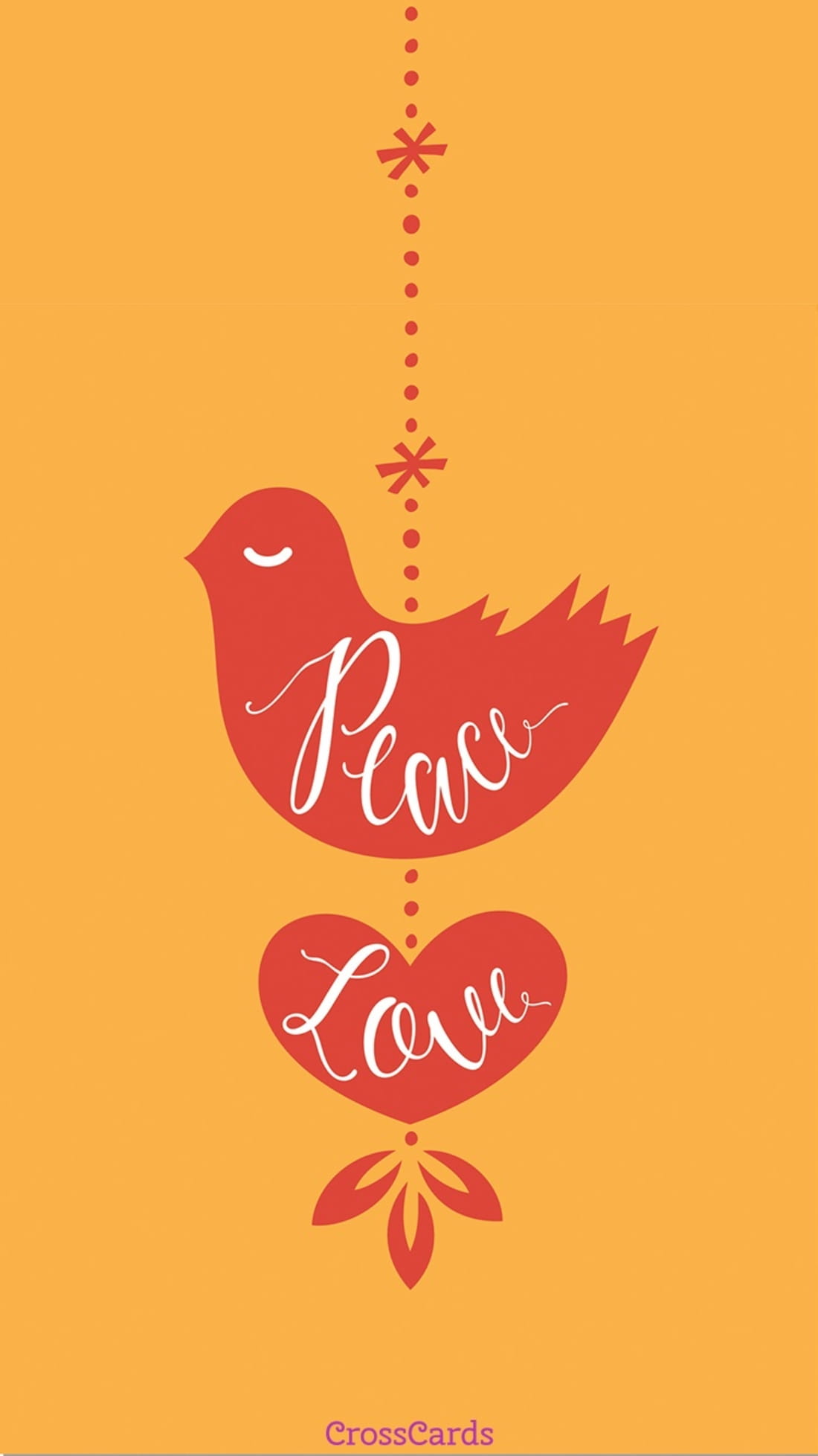 Peace and Love mobile phone wallpaper