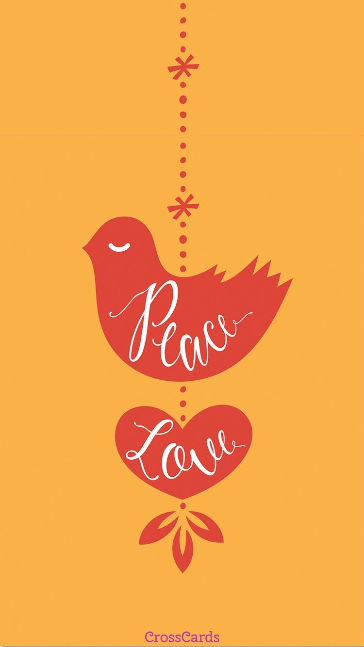 Peace and Love - Phone Wallpaper and Mobile Background