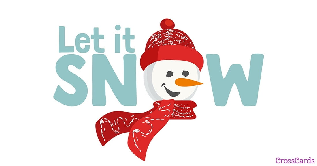 Let it Snow ecard, online card