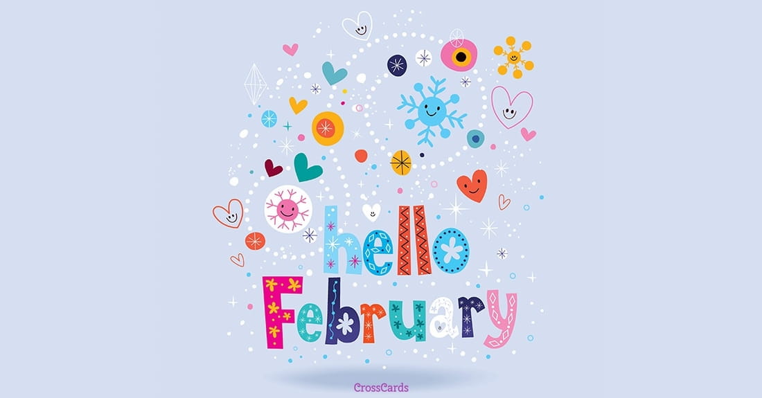 Hello February ecard, online card