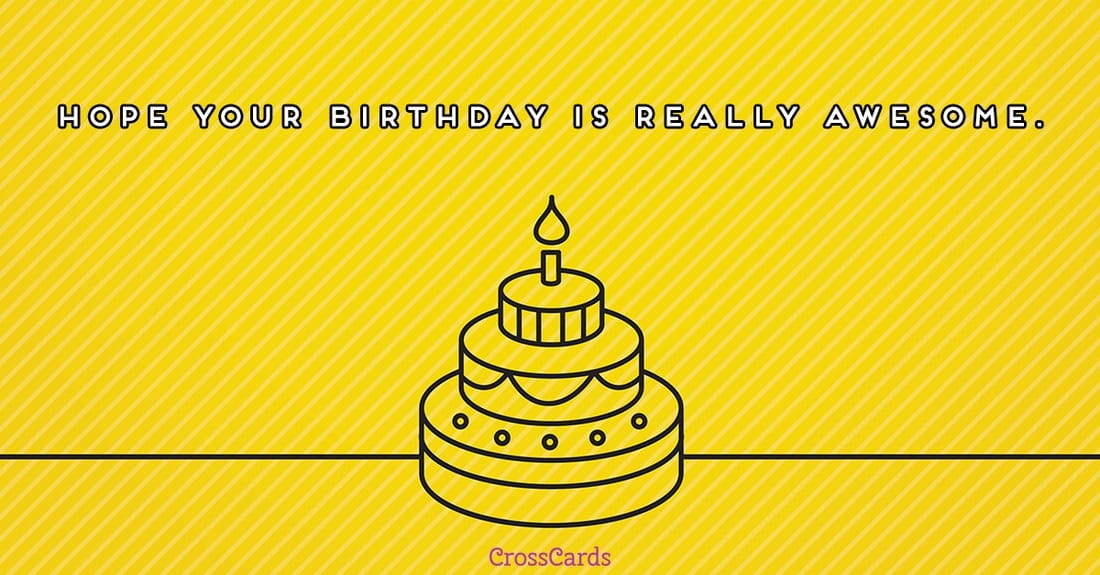 Really Awesome Birthday ecard, online card