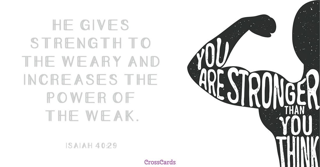 Isaiah 40:29 ecard, online card