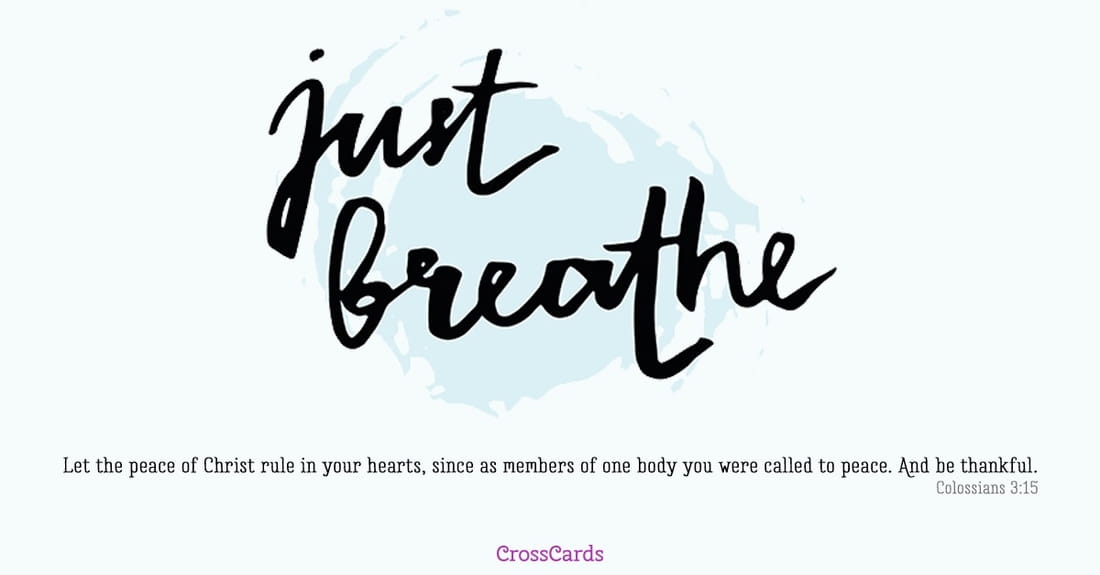 Just Breathe ecard, online card