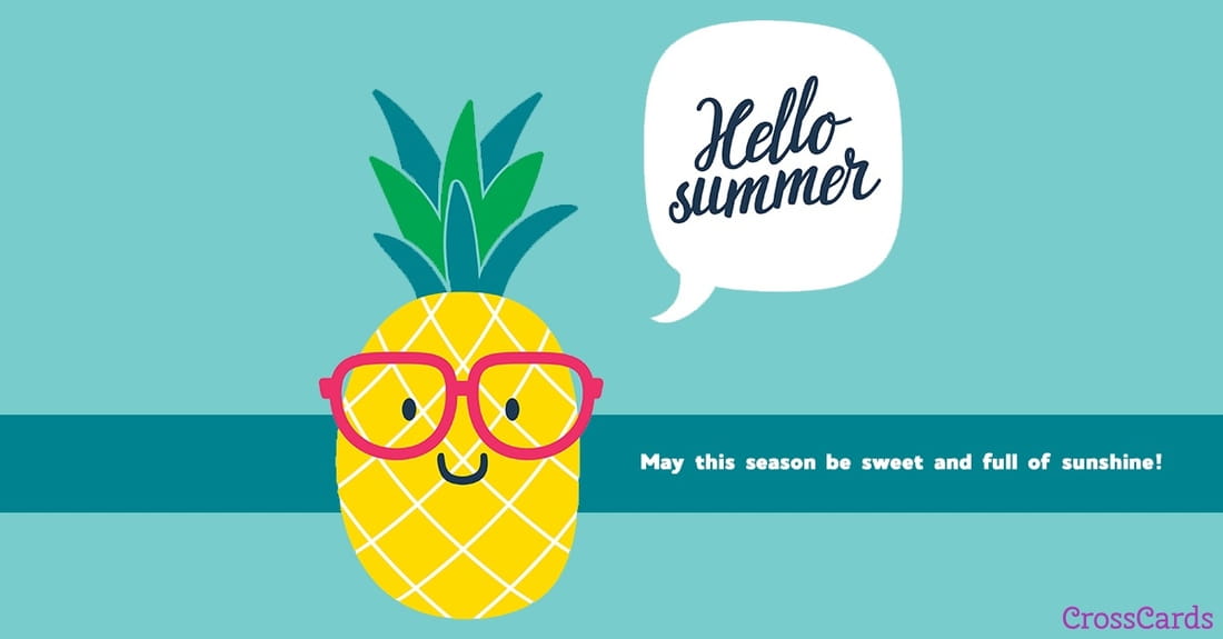 Hello Summer ecard, online card