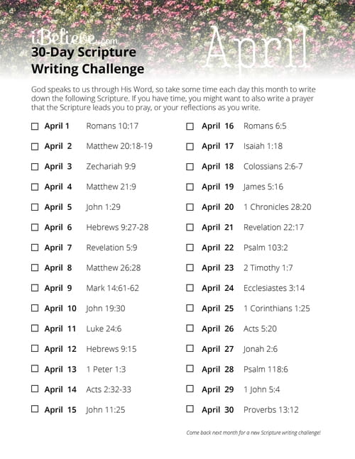 30 day writing challenge part 2