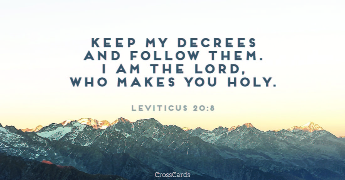 Leviticus 20:8 ecard, online card