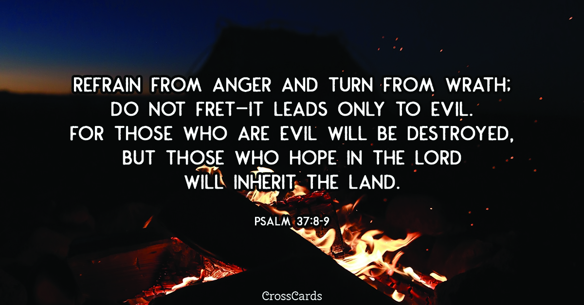 Free Psalm 37 8 9 ECard EMail Free Personalized Comfort Online