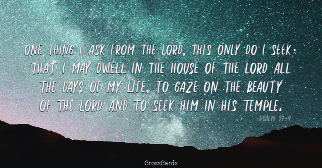 Psalm 27:4 ecard, online card