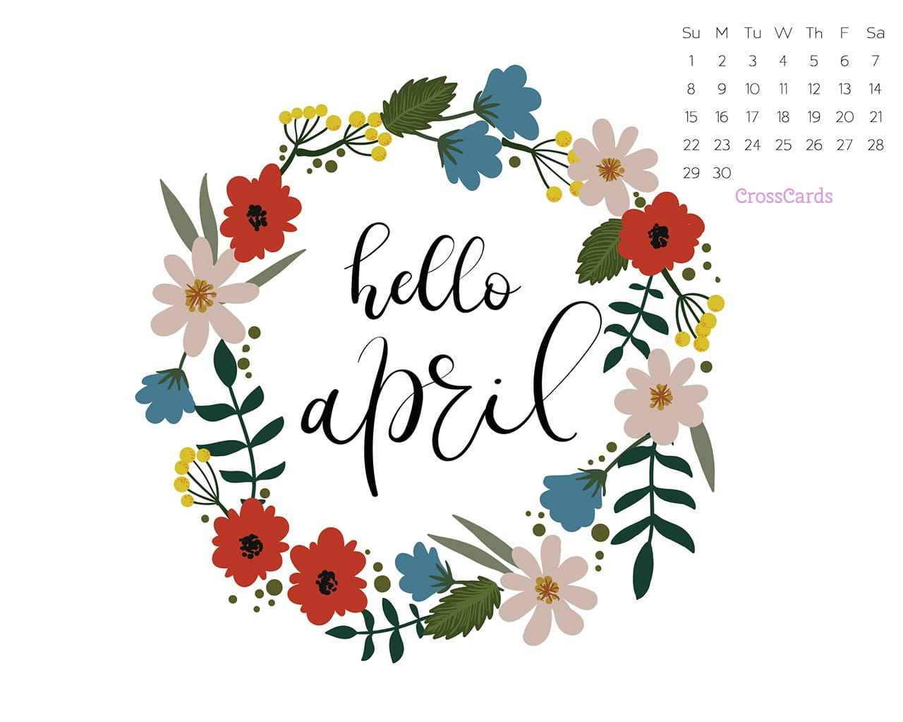 April Floral Desktop and iPhone Backgrounds (FREE)