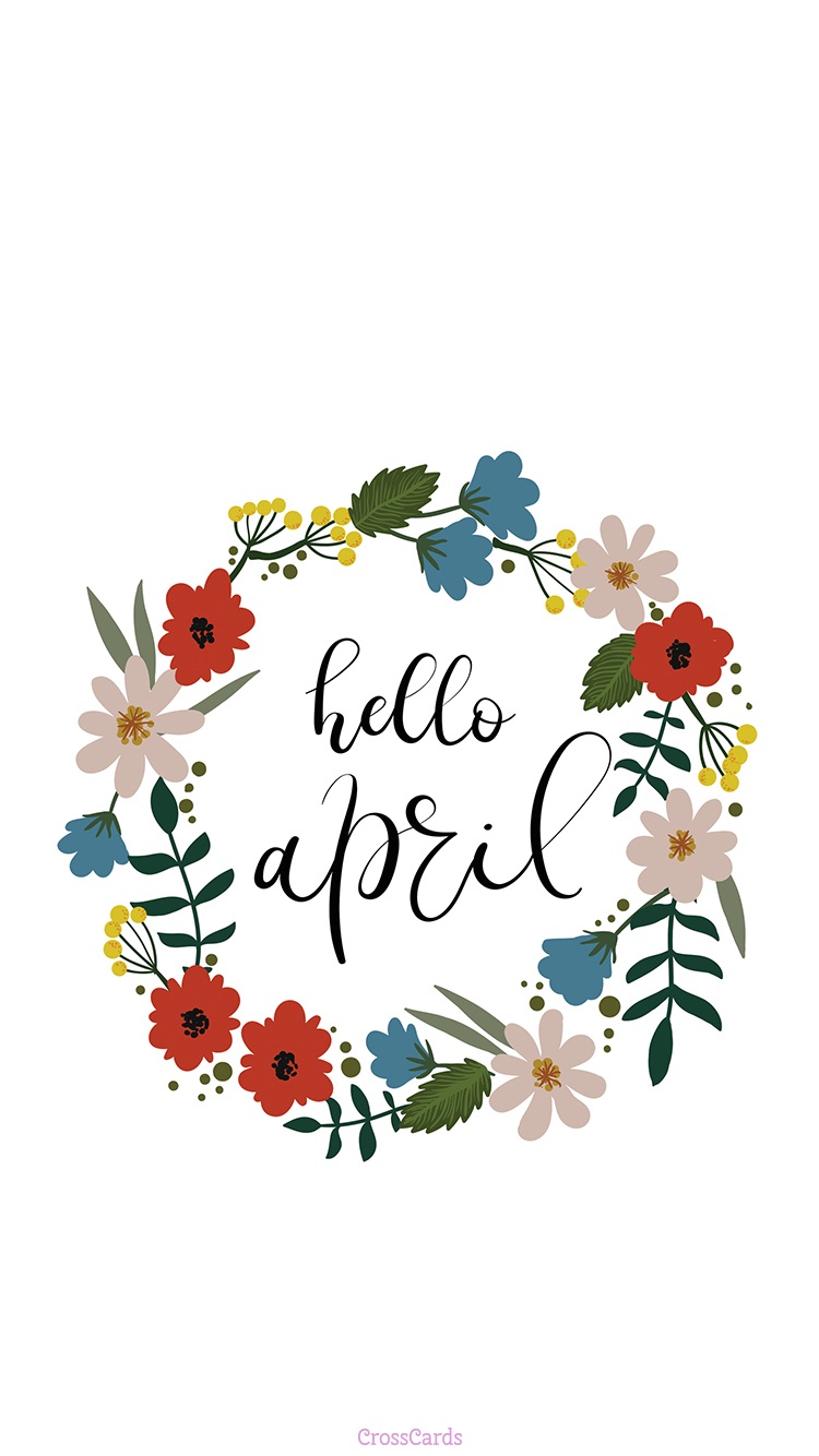 April 2022 Spring Floral Calendar Wallpaper  Sarah Hearts