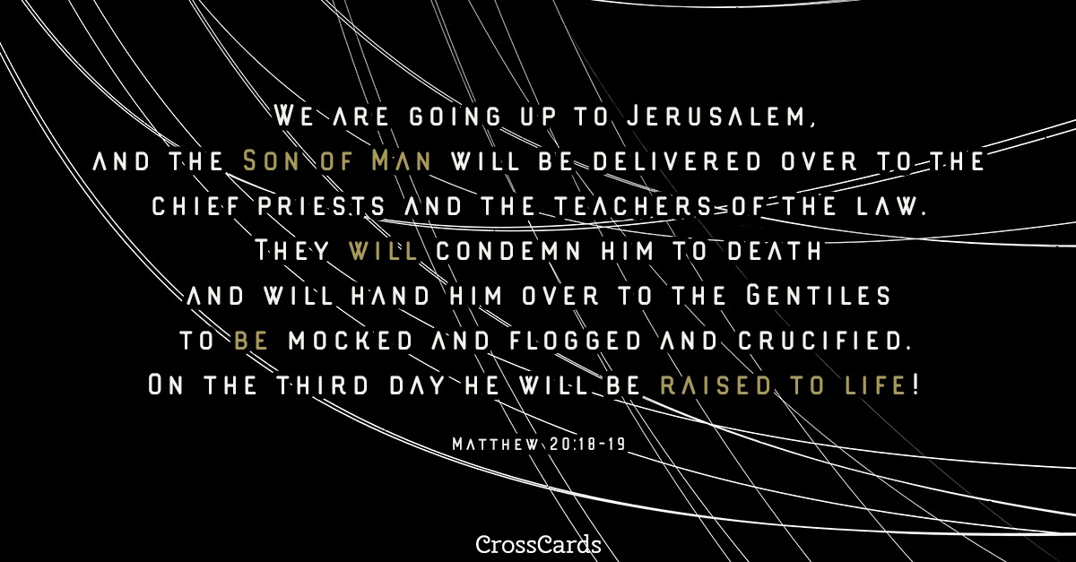 Matthew 20 18 19 Meaning