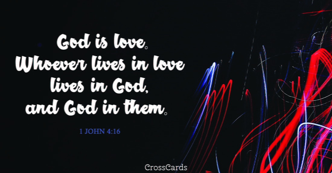 1 John 4:16 ecard, online card