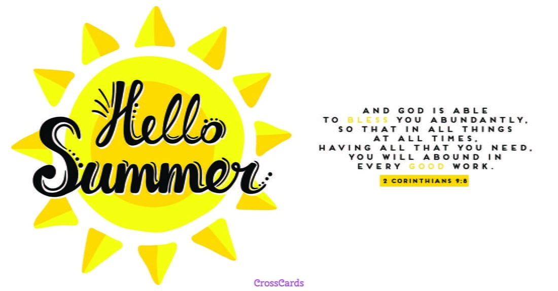 Hello Summer ecard, online card