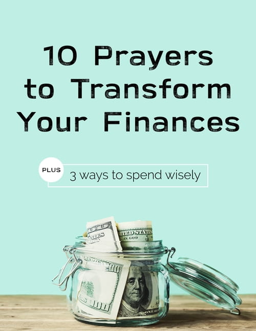 prayers for better finances