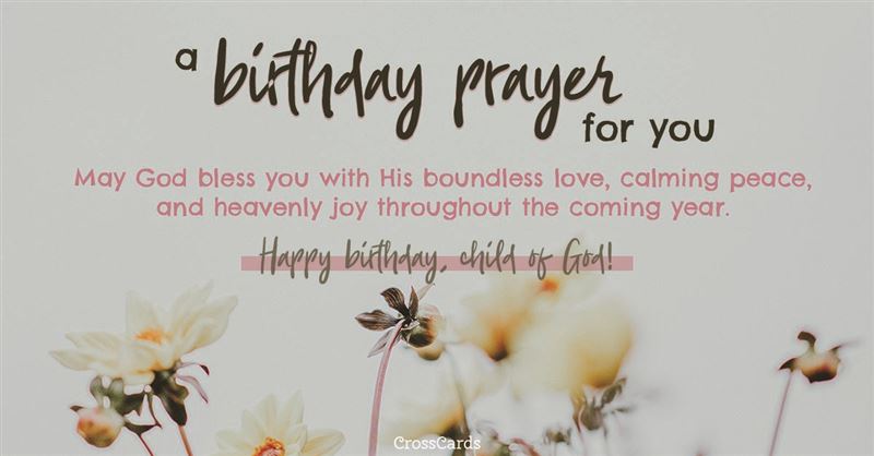 Free A Birthday Prayer eCard eMail Free Personalized 