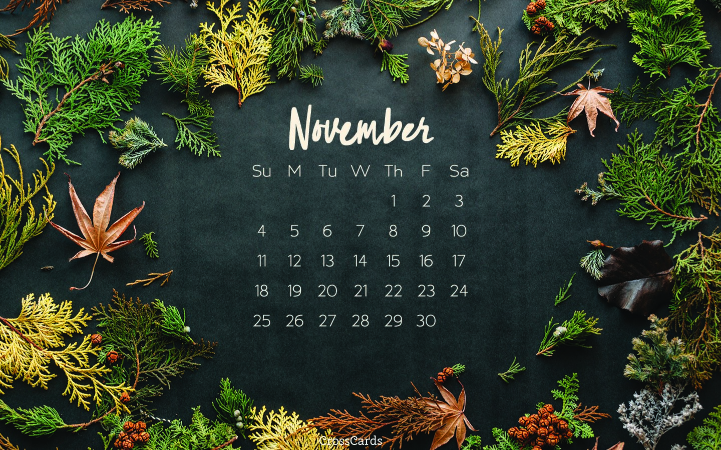 November 2018 Autumn Desktop Calendar Free November Wallpaper