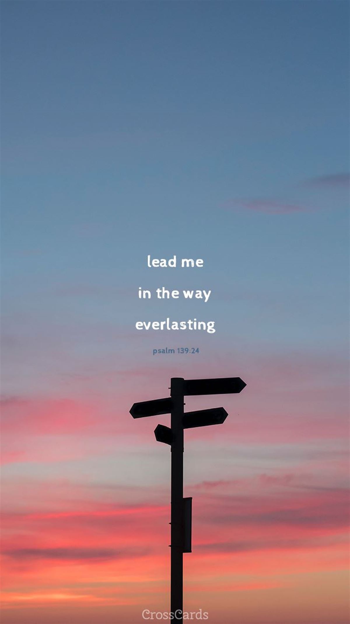 Lead Me - Psalm 139:24 mobile phone wallpaper
