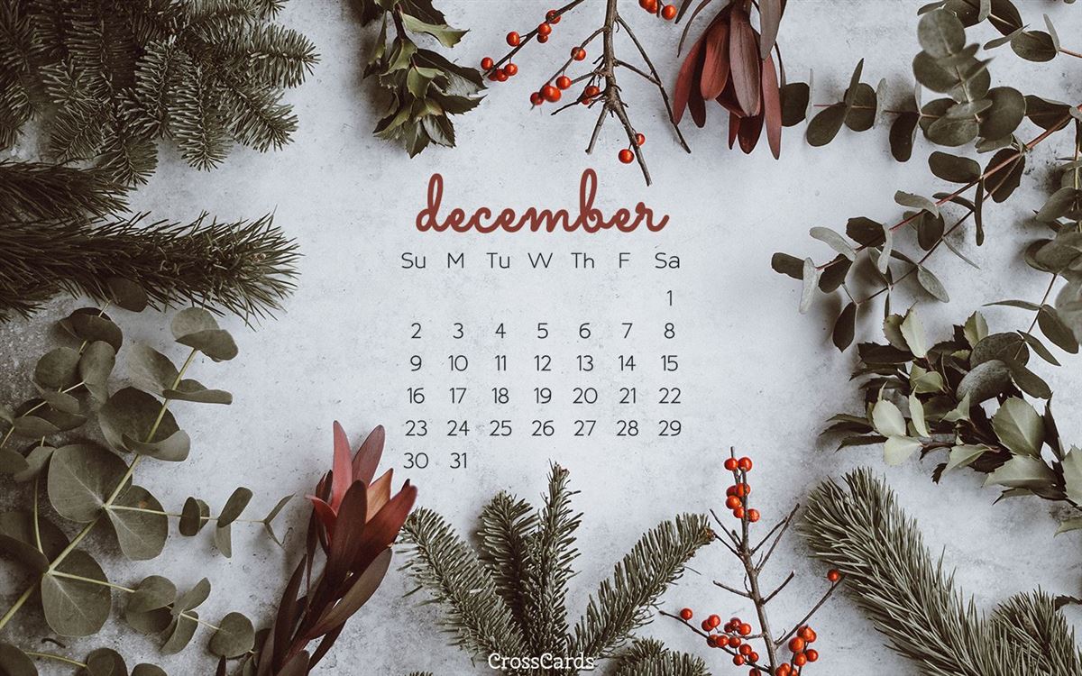 December 2018 - Greenery mobile phone wallpaper