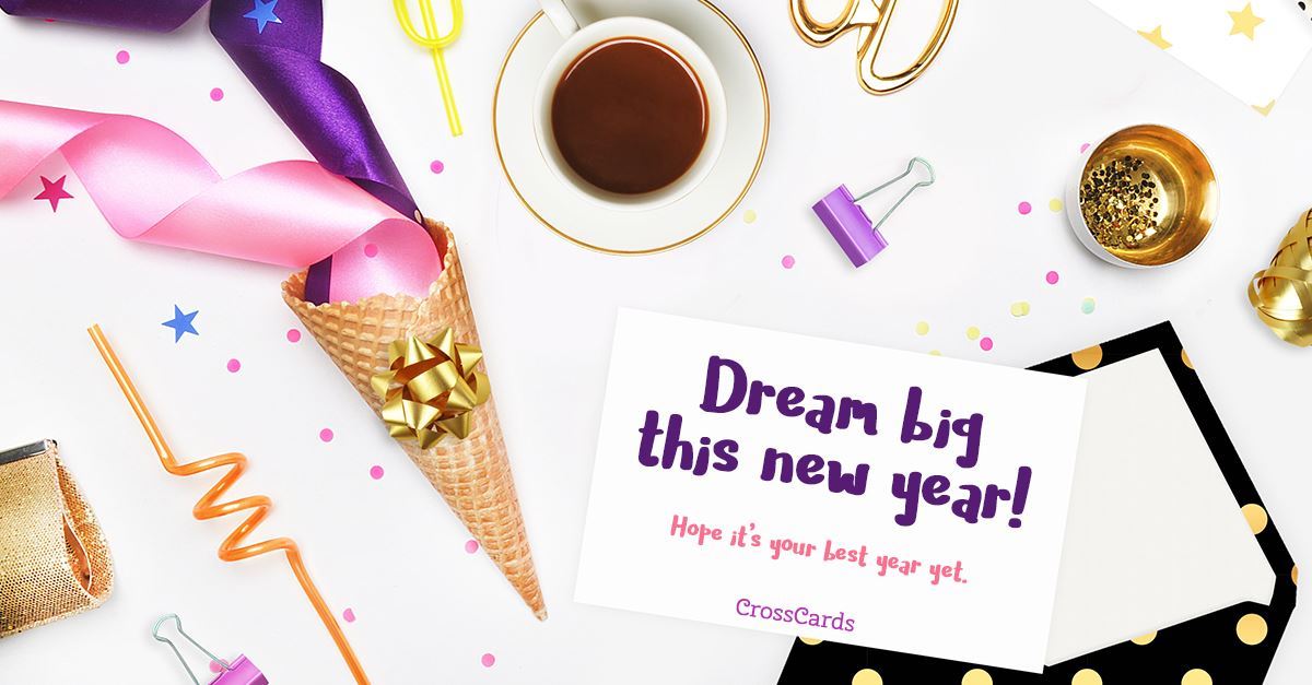 Dream Big ecard, online card