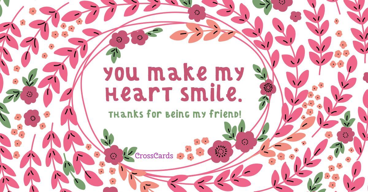Heart Smile ecard, online card