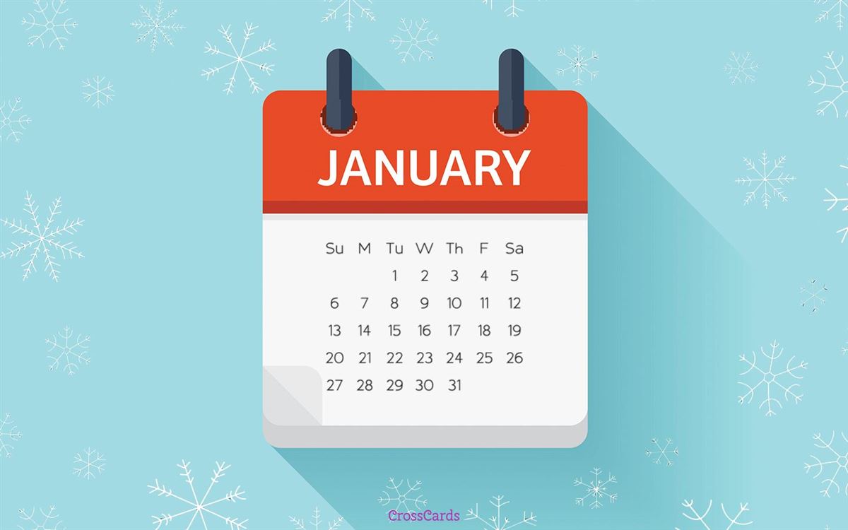 January 2019 - Calendar mobile phone wallpaper