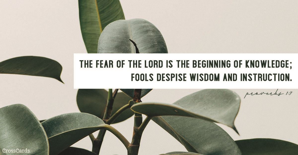 Proverbs 1:7 ecard, online card