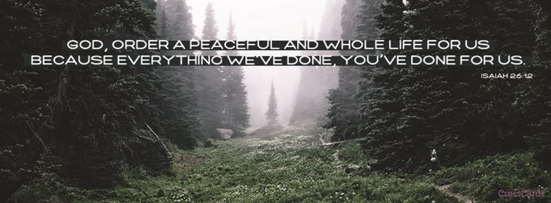 Download Isaiah 26 12 Christian Facebook Cover Banner