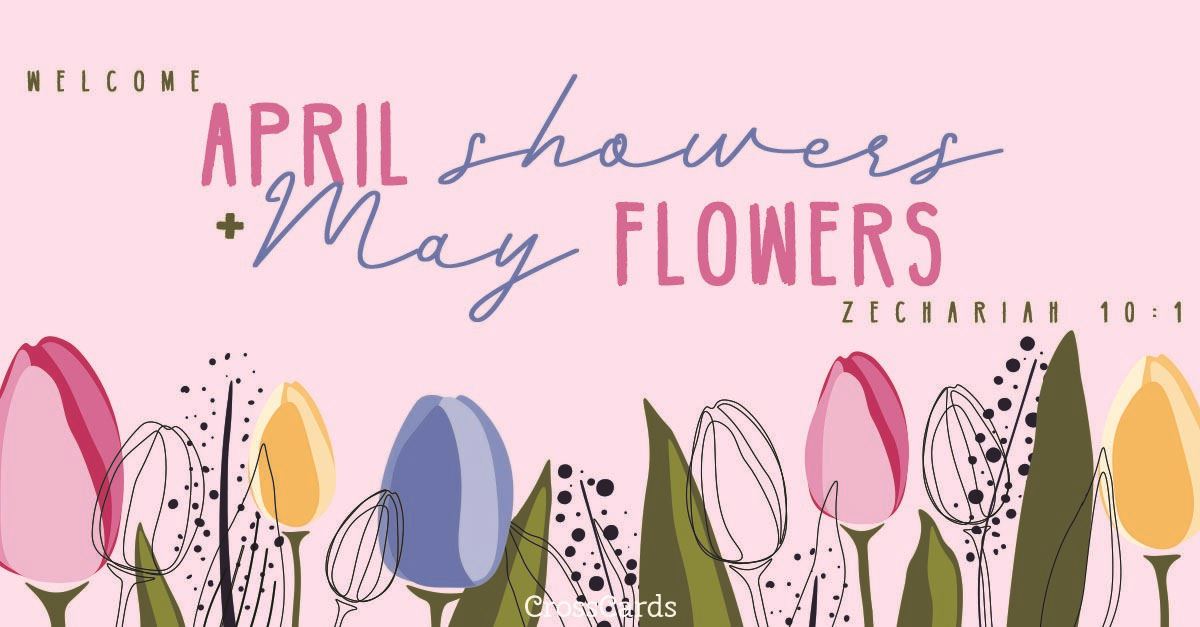 April Showers, May Flowers ecard, online card