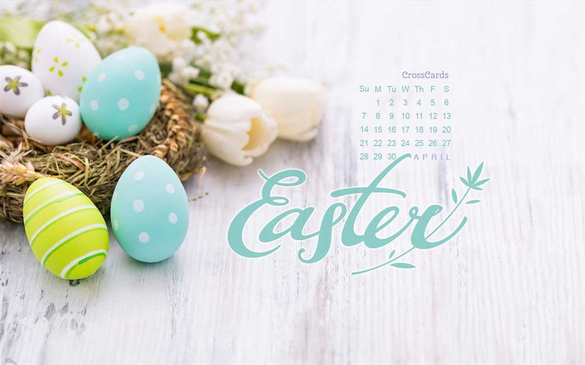 April 2019 - Easter Eggs mobile phone wallpaper