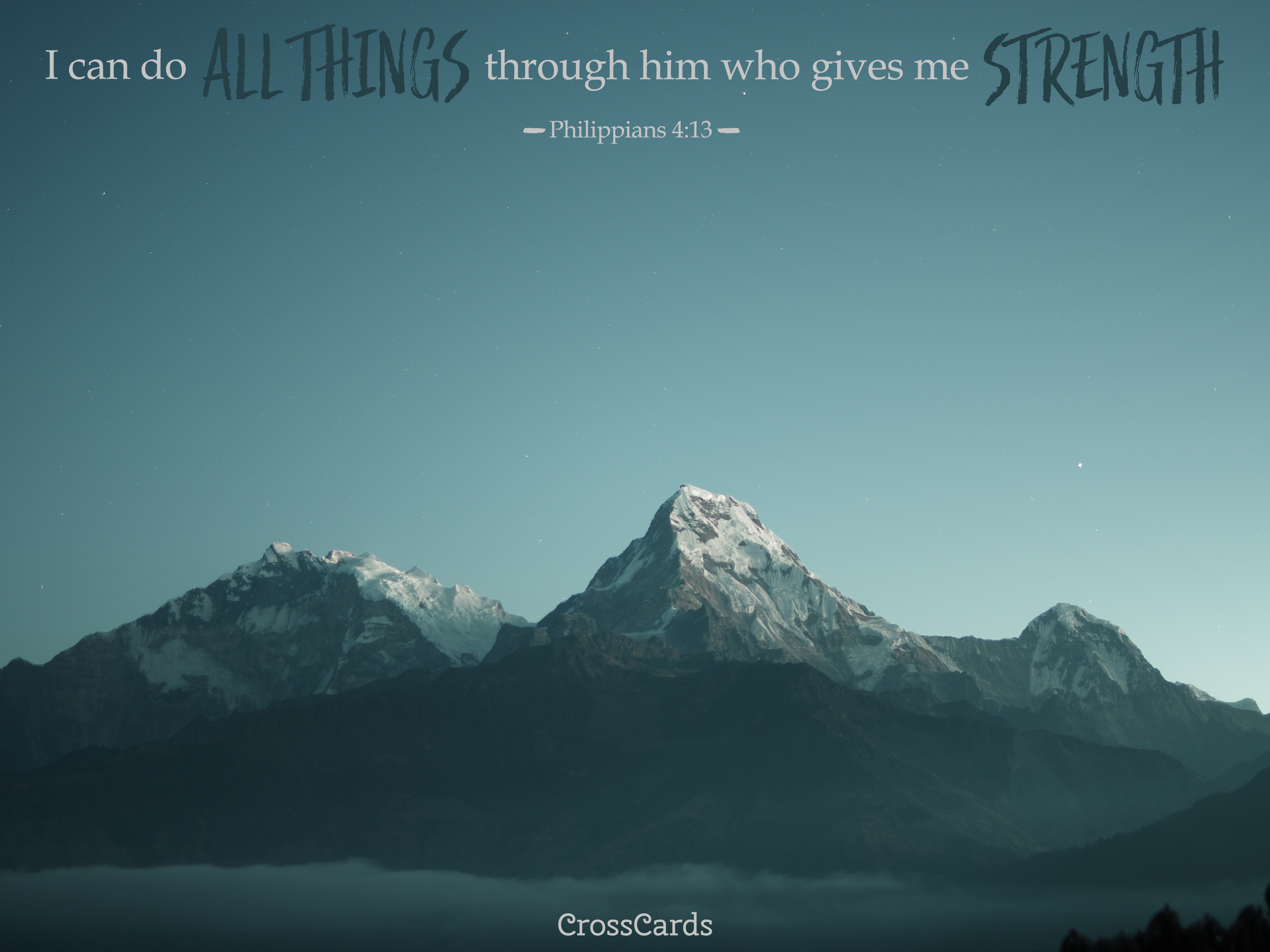 Philippians 4:13 Mountaintop - Bible Verses and Scripture Wallpaper for  Phone or Computer