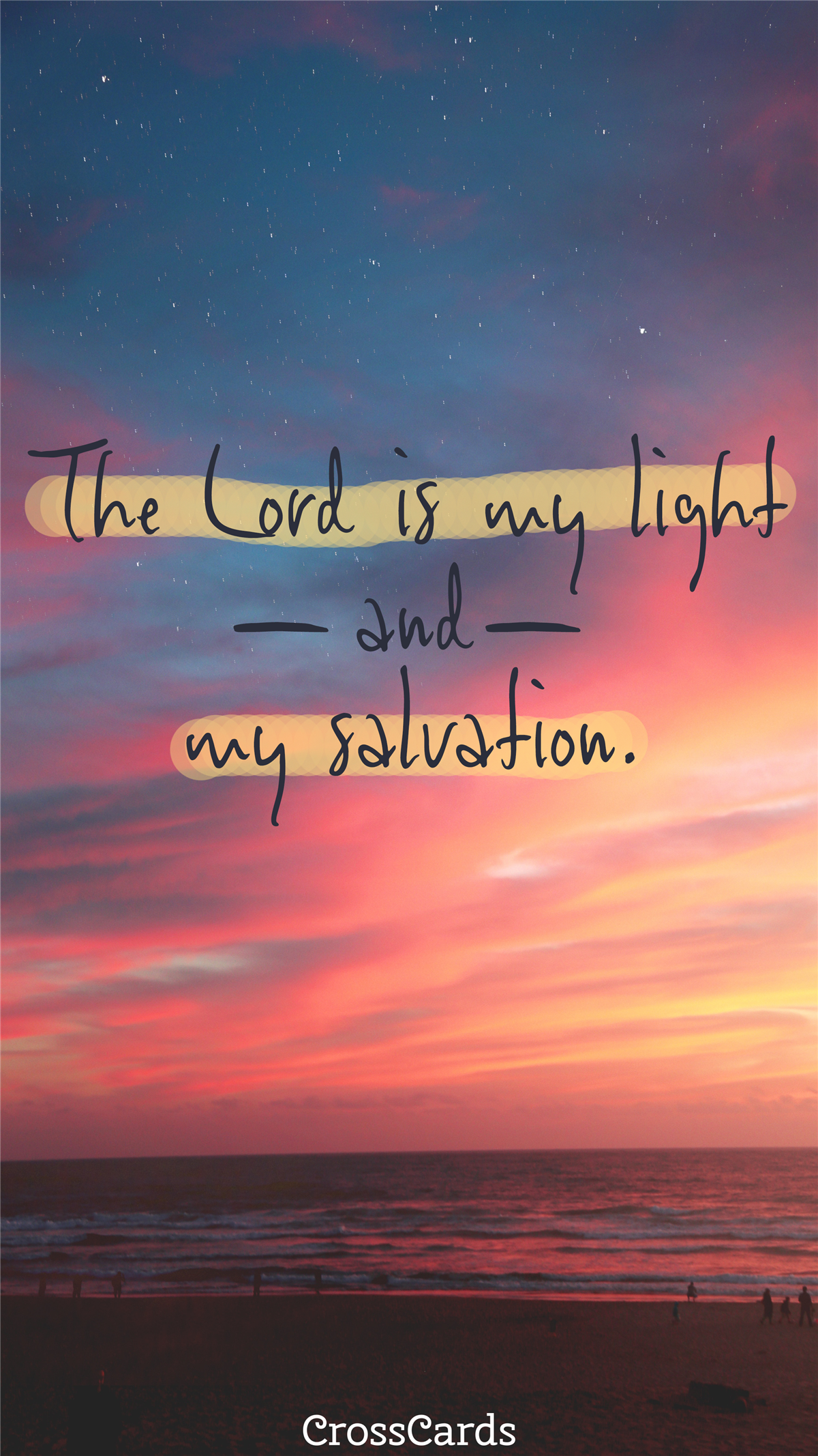The Lord is My Light mobile phone wallpaper