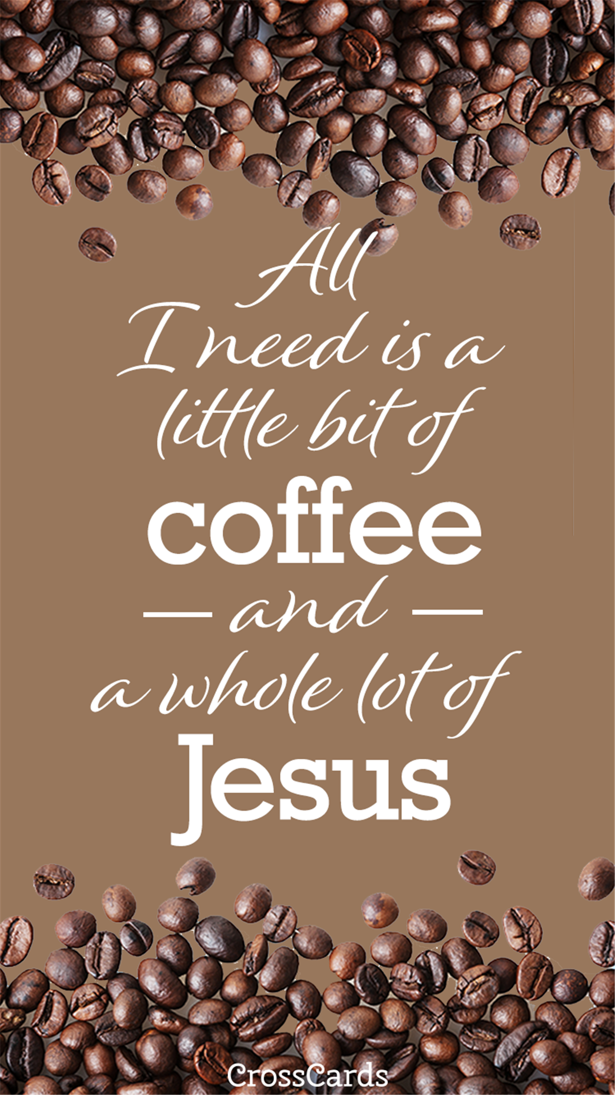 Coffee and Jesus wallpaper mobile phone wallpaper